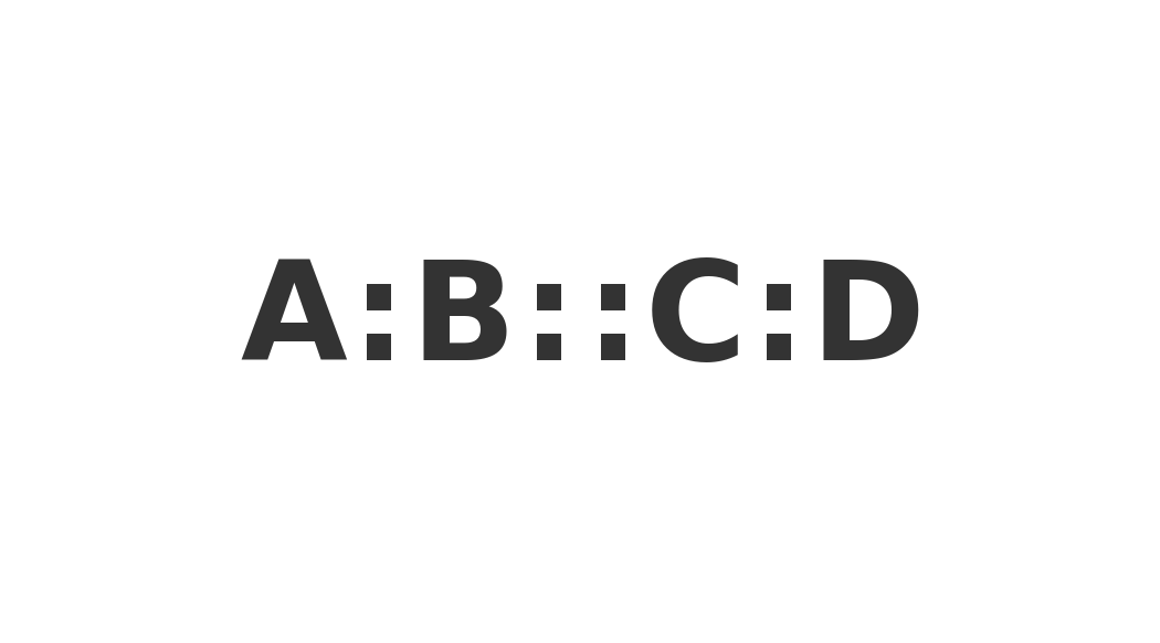 A:B::C:D to represent A is to B as C is to D